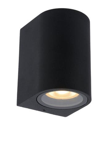 Lucide ZARO - Wandspot Buiten 1xGU10 IP44 Zwart, Verzenden, Nieuw, Aluminium, Netvoeding