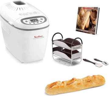 Moulinex Broodbakmachine 16 prog | Retour deal | Snel zijn, Elektronische apparatuur, 1200 tot 1600 gram deeg, Verzenden, Gebruikt
