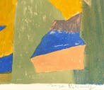 Serge Poliakoff (1900-1969) - Composition jaune, verte,, Antiek en Kunst
