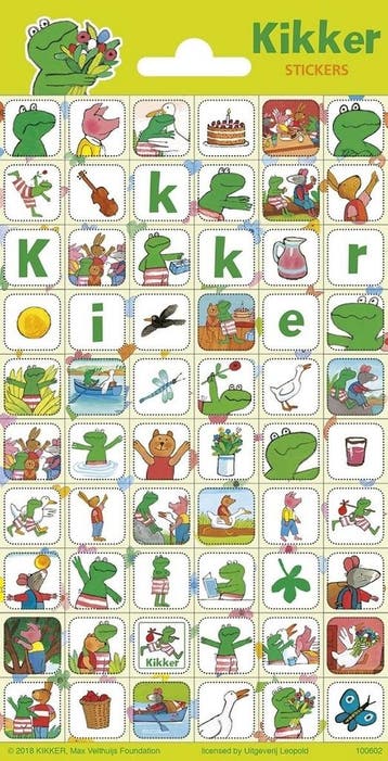 Kikker En Vriendjes Stickers Klein, Hobby en Vrije tijd, Verzenden, Nieuw
