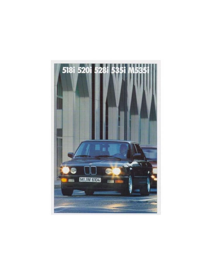 1987 BMW 5 SERIE BROCHURE FRANS, Livres, Autos | Brochures & Magazines, Enlèvement ou Envoi