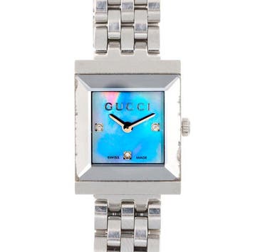 Gucci - Square / Diamond Dial - Zonder minimumprijs - 128.4, Nieuw