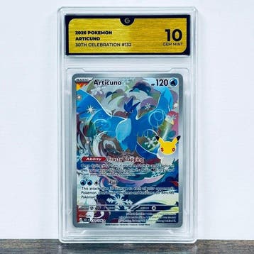Pokémon Graded card - Articuno 132 - 30th Anniversary –, Nieuw