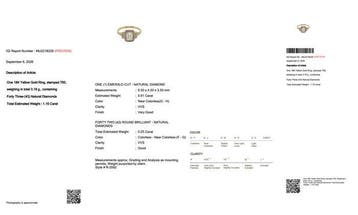Ring - 18 karaat Geel goud - 1.16ct. tw. Diamant, Handtassen en Accessoires, Nieuw