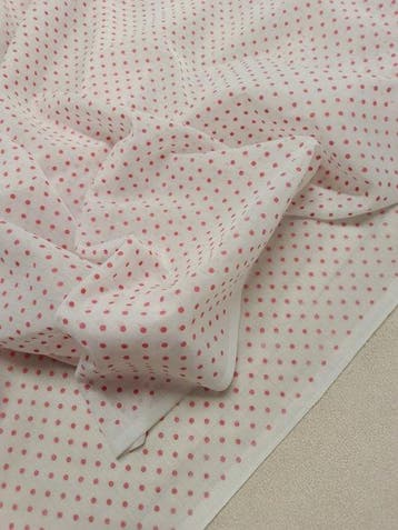 Fantastica tenda vintage a pois rossi - made in Italy -