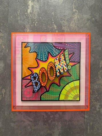 KIRAS - BOOM! 25x25cm FUCSIA NEON