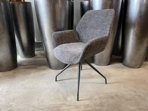 Veiling - Eetkamerstoel Mondial (set van 8) weefstof - donke, Maison & Meubles, Chaises