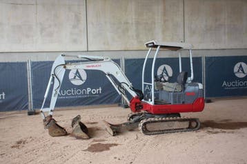 Veiling: Minigraver Takeuchi TB219 Diesel 12kW 2014, Ophalen