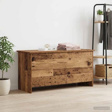 vidaXL Opbergkist met opslag Oud hout 100 x 40 x 50 cm, Verzenden
