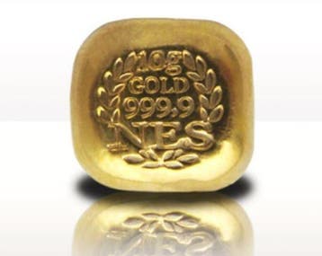10 gram - Goud - NES, Postzegels en Munten