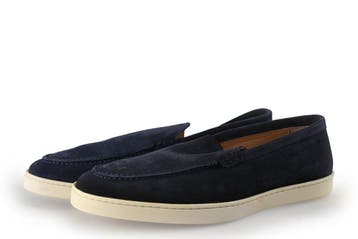 Van Lier Instappers in maat 41 Blauw, Kleding | Heren, Schoenen, Van Lier, Overige typen, Zo goed als nieuw, Verzenden