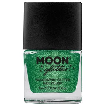 Moon Glitter Holographic Nail Polish Green 14ml, Verzenden, Nieuw