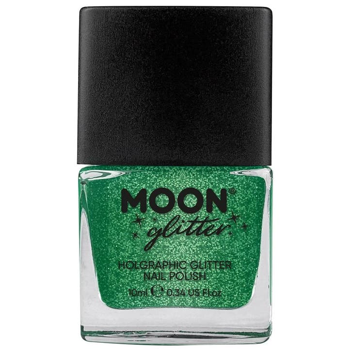 Moon Glitter Holographic Nail Polish Green 14ml, Hobby & Loisirs créatifs, Articles de fête, Envoi