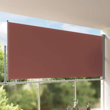 vidaXL Tuinscherm uittrekbaar 160x300 cm bruin, Verzenden, Nieuw
