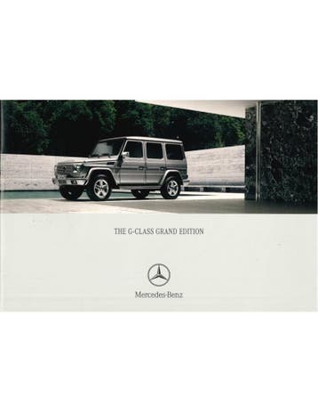 2006 MERCEDES BENZ G KLASSE GRAND EDITION BROCHURE ENGELS, Nieuw