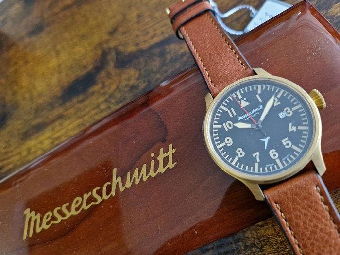 Messerschmitt Vintage Fliegeruhr Typ A - Pilot - Automatic, Handtassen en Accessoires, Horloges | Heren