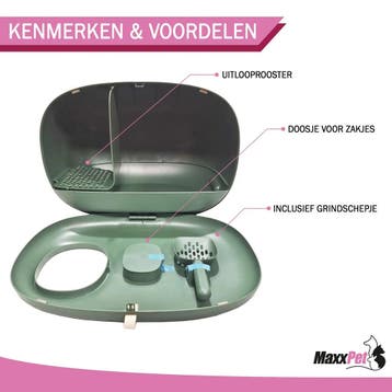 MaxxPet Kattenbak 60x38x45cm - Groen (Katten toebehoren), Ophalen of Verzenden, Nieuw