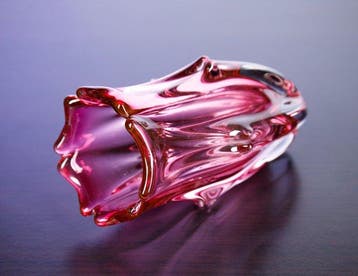 Jaroslav Taraba - Vintage Glass Vase - Lednické Rovne