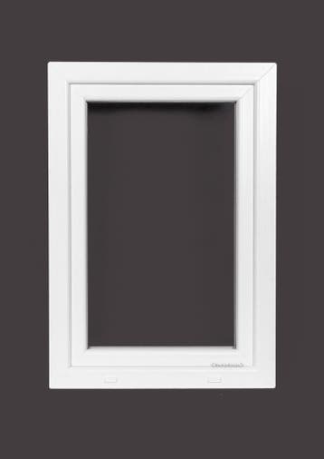PVC raam draai kiep b70xh100 cm wit, Gevelraam of Ruit, Minder dan 80 cm, 80 tot 120 cm, Nieuw