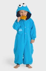 Onesie Koekiemonster Pak Kind Kostuum 128-134 Blauw Koekiemo, Ophalen of Verzenden, Nieuw