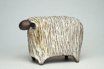 Urszula Despet - Figure - White Sheep - Céramique