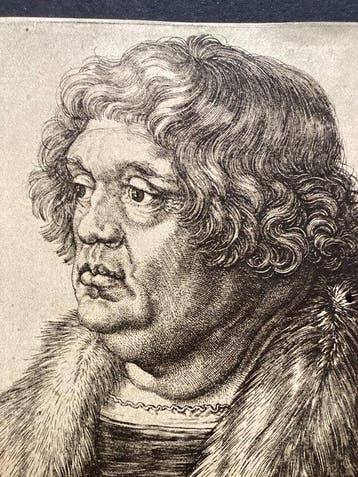 Albrecht Dürer (1471-1525) after - A half portrait of, Antiek en Kunst