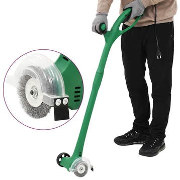 vidaXL Onkruidborstel elektrisch 140 W groen, Verzenden