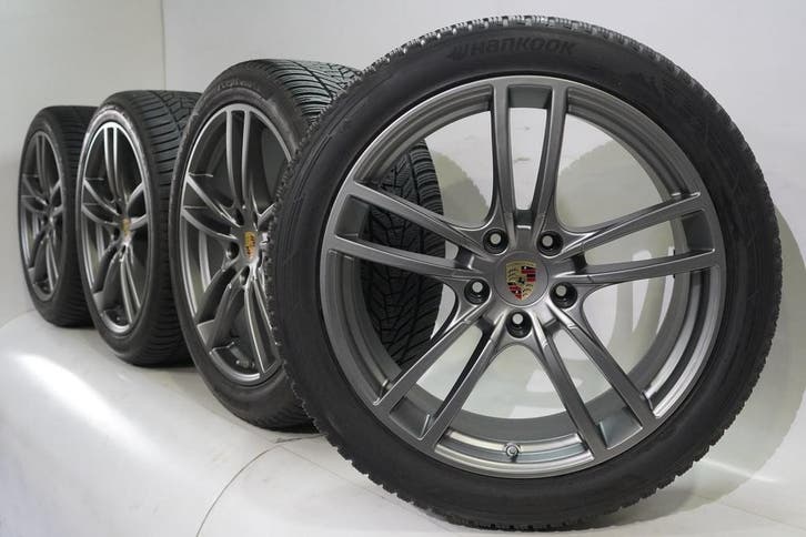 Porsche Cayenne E3 21 inch velgen Hankook Winterbanden Origi, Autos : Pièces & Accessoires, Pneus & Jantes, Enlèvement ou Envoi