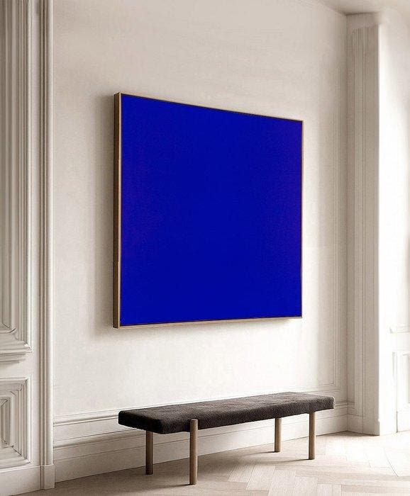 Sebastiano Riva - deep blue xxl, Antiek en Kunst, Kunst | Schilderijen | Modern