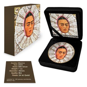 Mexique. 1 Onza 2024 1 oz Mexican Libertad Frida Kahlo Self
