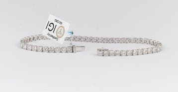 Armband - 18 karaat Witgoud - 9.40ct. tw. Diamant, Nieuw