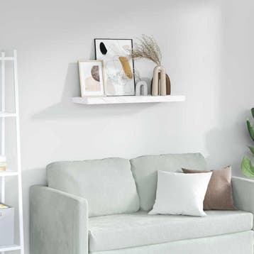 vidaXL Wandplank Muurmontage Wit Marmer 80 x 23,5 x 3,8 cm, Verzenden, Nieuw