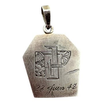 18 karaat - Geel goud, Zilver - Hanger