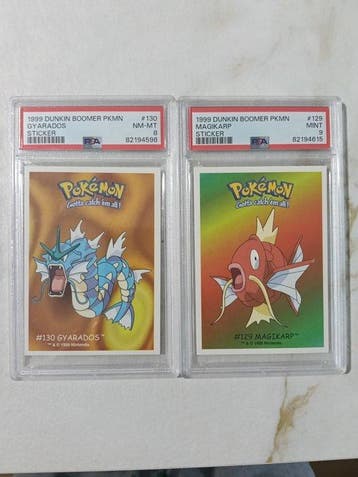 Pokémon - 2 Graded card - Gyarados, Magikarp, Dunkin - PSA, Nieuw