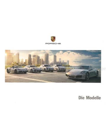 2016 PORSCHE PROGRAMMA BROCHURE DUITS, Nieuw