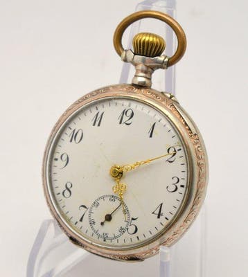 Antique - 800 Silver mechanical pocket watch - 1900-1949, Nieuw