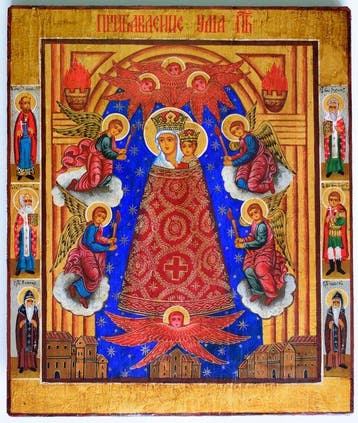 Icoon - Russische Orthodoxe icoon Onze-Lieve-Vrouw