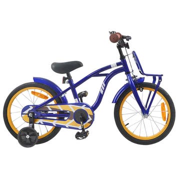 vidaXL Kinderfiets 16 Inch voor 4-6 jaar oud Donkerblauw, Fietsen en Brommers, Verzenden, Nieuw