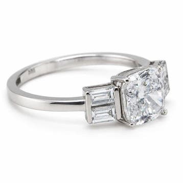Zonder minimumprijs - Ring - 14 karaat Witgoud - 2.15ct. tw., Nieuw