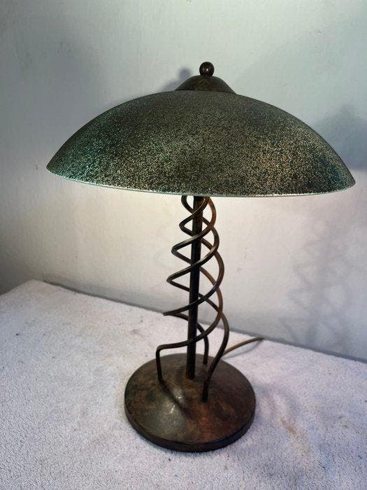DEA Italy - Tafellamp - Staal, Glas - Murano glas design, Antiek en Kunst, Curiosa en Brocante