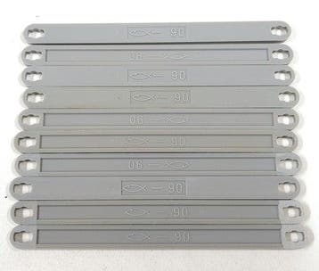Vintage Fischertechnik I-strut 90 (36313), grijs, 10 stuks, Verzenden, Nieuw