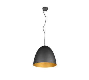 Trio TILDA hanglamp | E27 Fitting | zwart met goud | Ø 40 cm, Verzenden, Nieuw