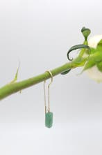 Aventurijn oorbel - Ear Threader, Ophalen of Verzenden, Nieuw