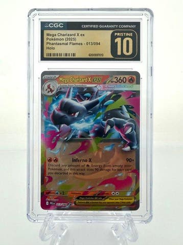 Pokémon - 1 Graded card - Mega Charizard X ex - Phantasmal, Nieuw