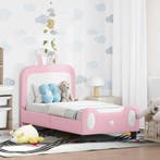 vidaXL Peuterbedframe met hoofdboard Roze 70 x 140 cm PU, Verzenden, Nieuw