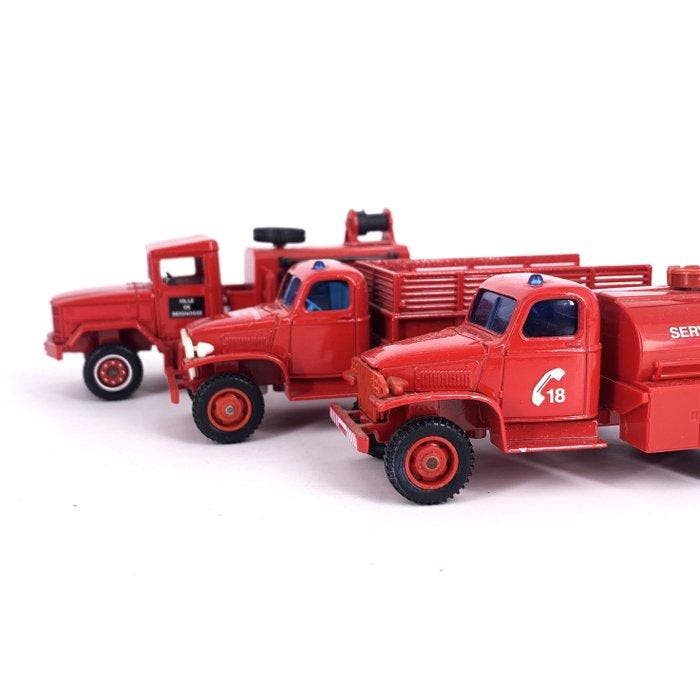 Solido 1:50 - Voiture miniature (3) - Vintage Firefighting, Hobby en Vrije tijd, Modelauto's | 1:5 tot 1:12