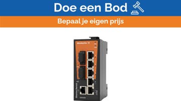 Bieden: Weidmüller IE-SW-BL08T-6TX-2SC Unmanaged Network Sw, Ophalen of Verzenden, Nieuw