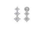 Oorbellen - 14 karaat Witgoud - 3.47ct. tw. Diamant, Handtassen en Accessoires, Nieuw