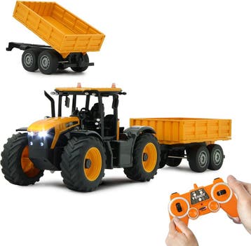JCB Fastrac RC Tractor | -40% | Retour deal: weg is weg, Verzenden, Zo goed als nieuw, Afstandsbediening