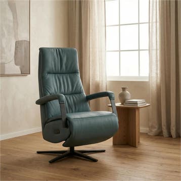 Leren elektrisch relaxfauteuil Core - Toledo Whale, Ophalen of Verzenden